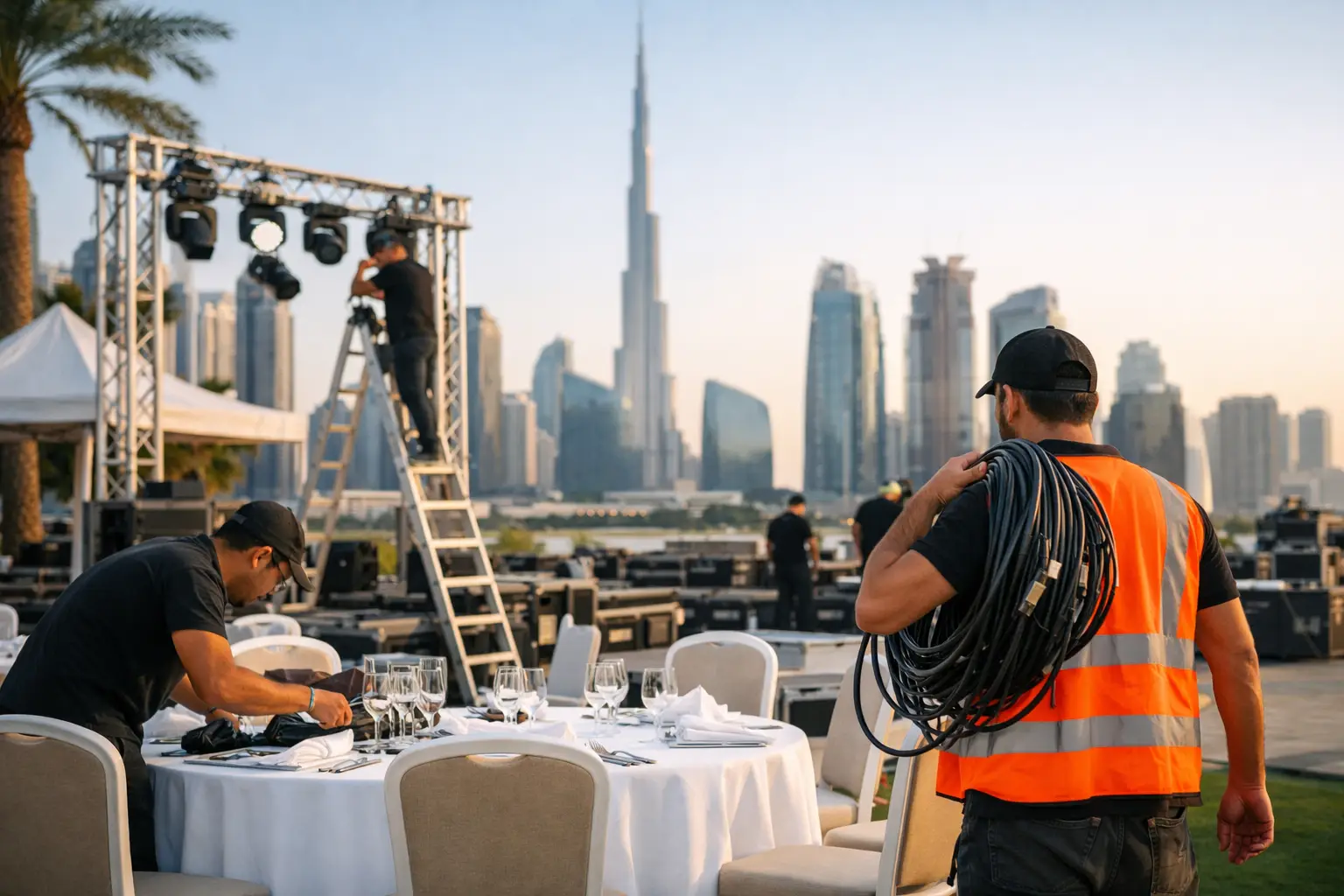 How Long Is Event Setup for a Dubai Event?