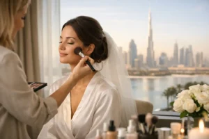 Wedding Makeup Booking for a Calm Dubai Morning