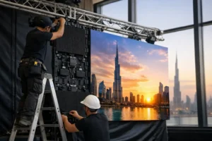 LED Screen Installation Example for Dubai Events